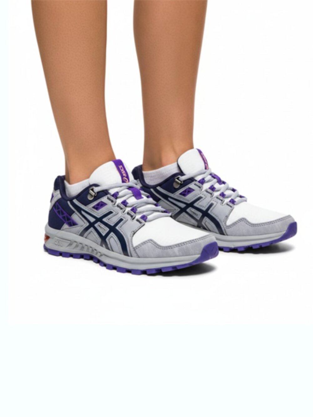 Asics women's Gel Citrek Grey Purple Sneaker Size 8.5